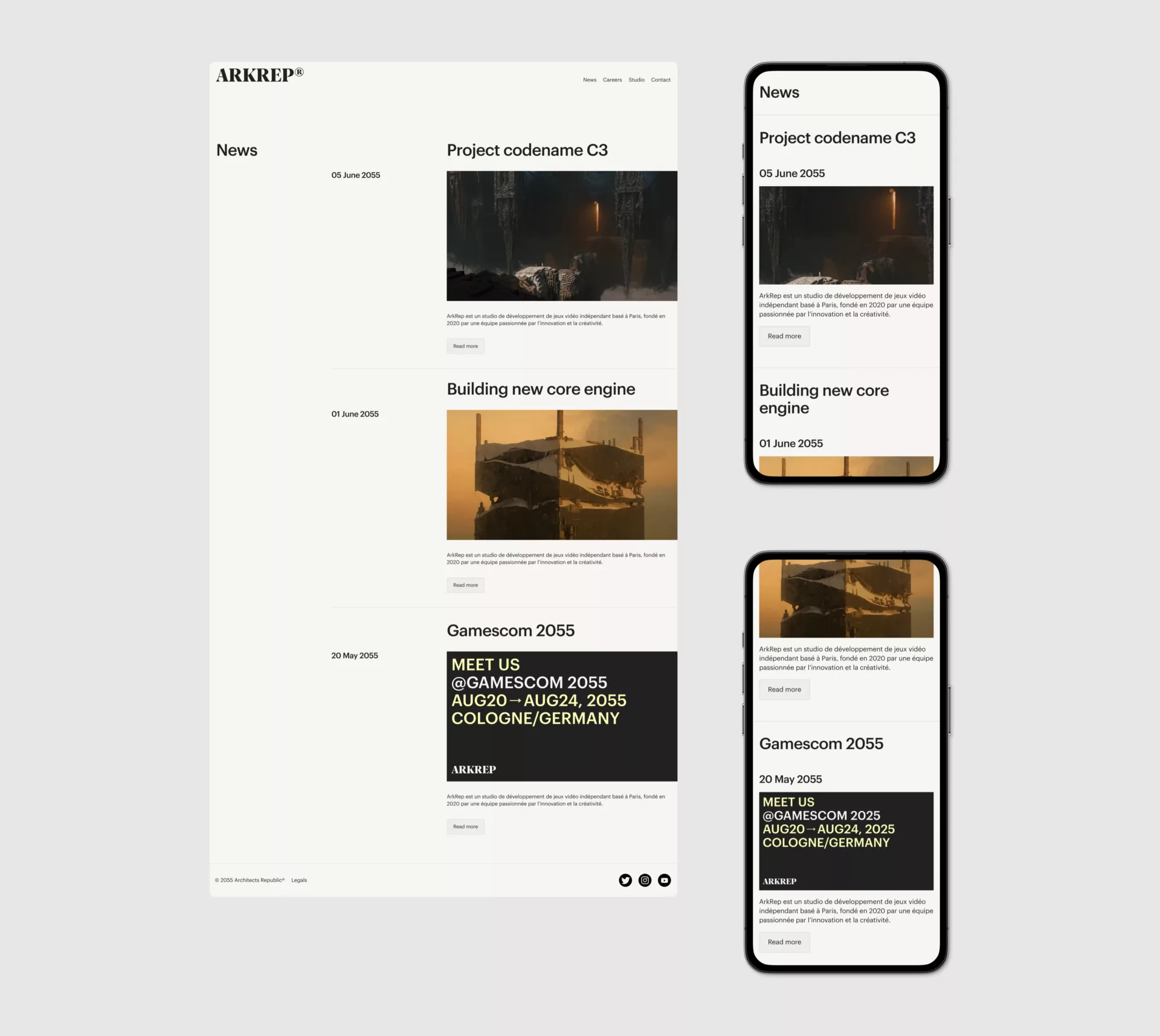 ArkRep — Logo et site