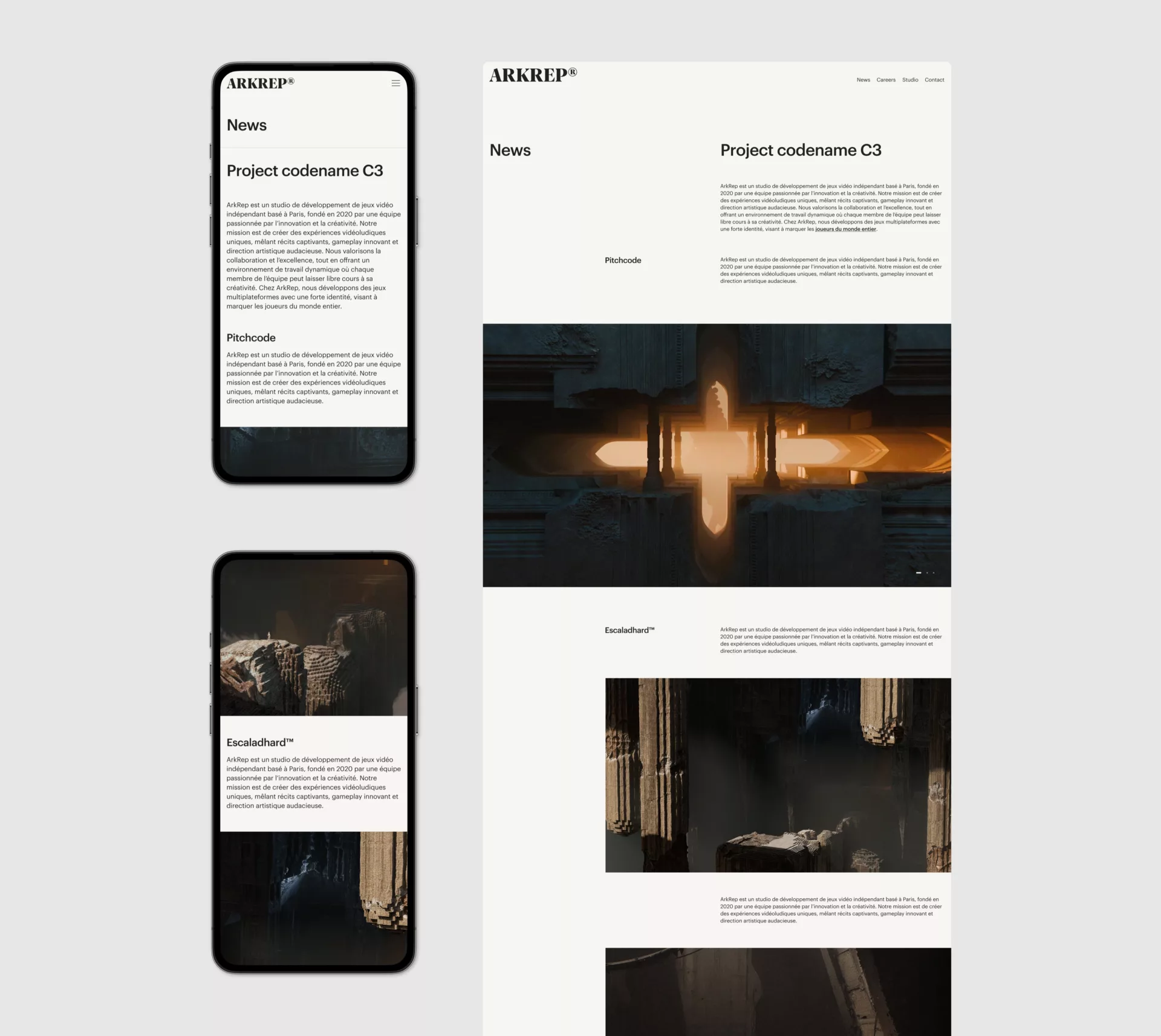 ArkRep — Logo et site