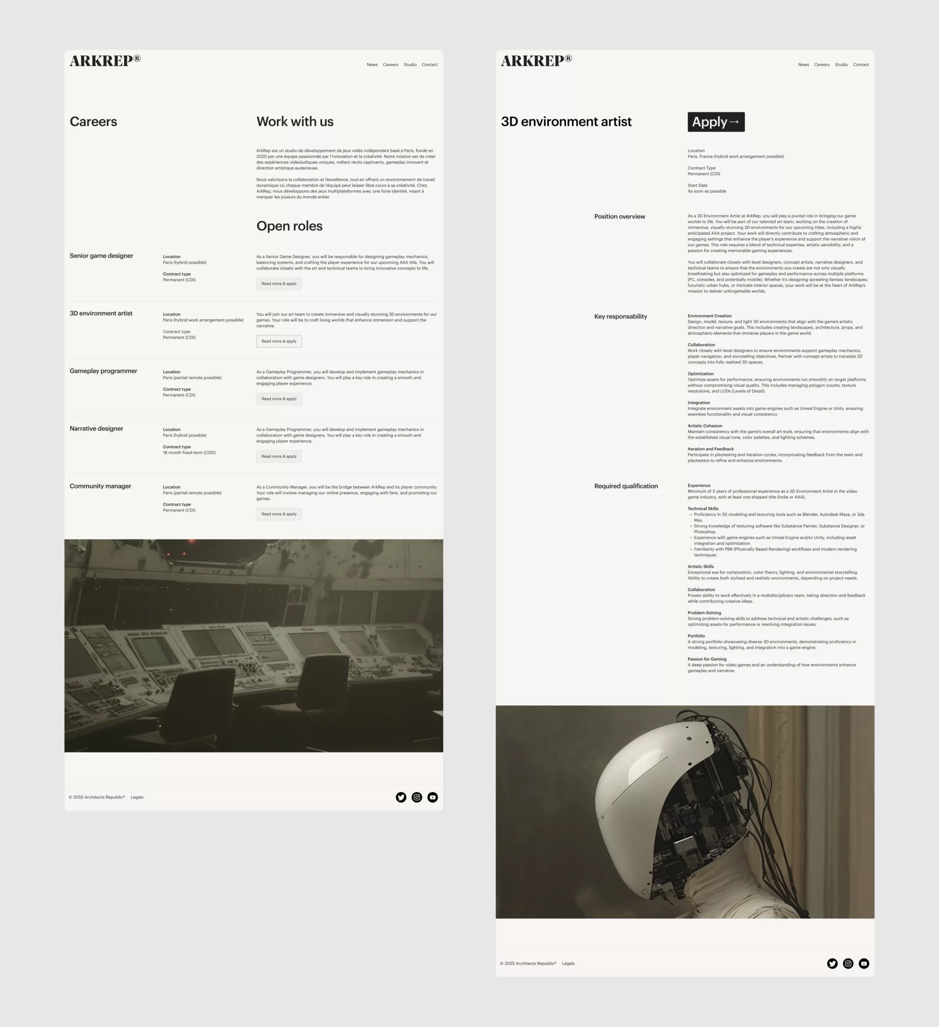 ArkRep — Logo et site