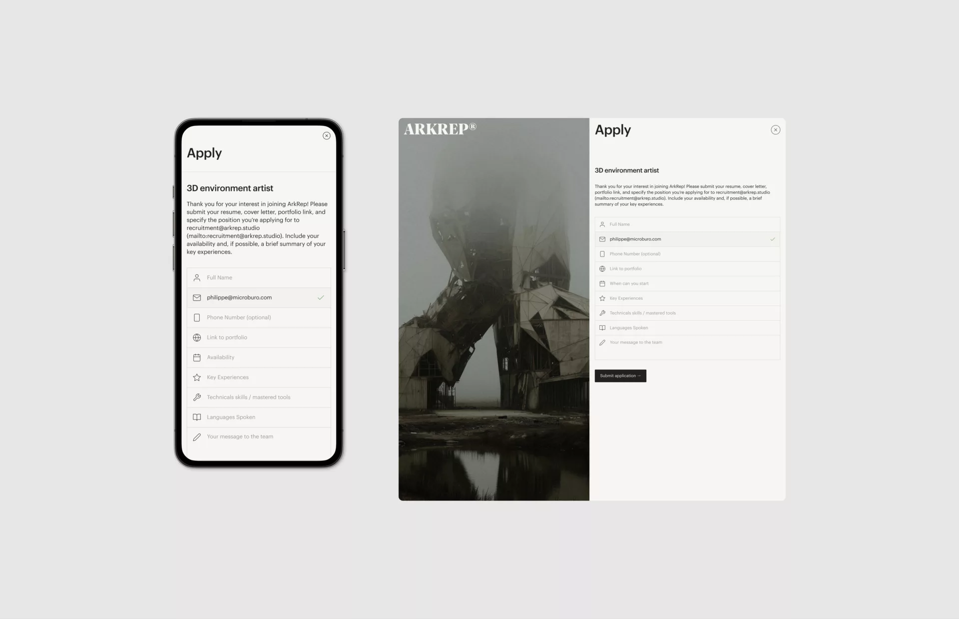 ArkRep — Logo et site