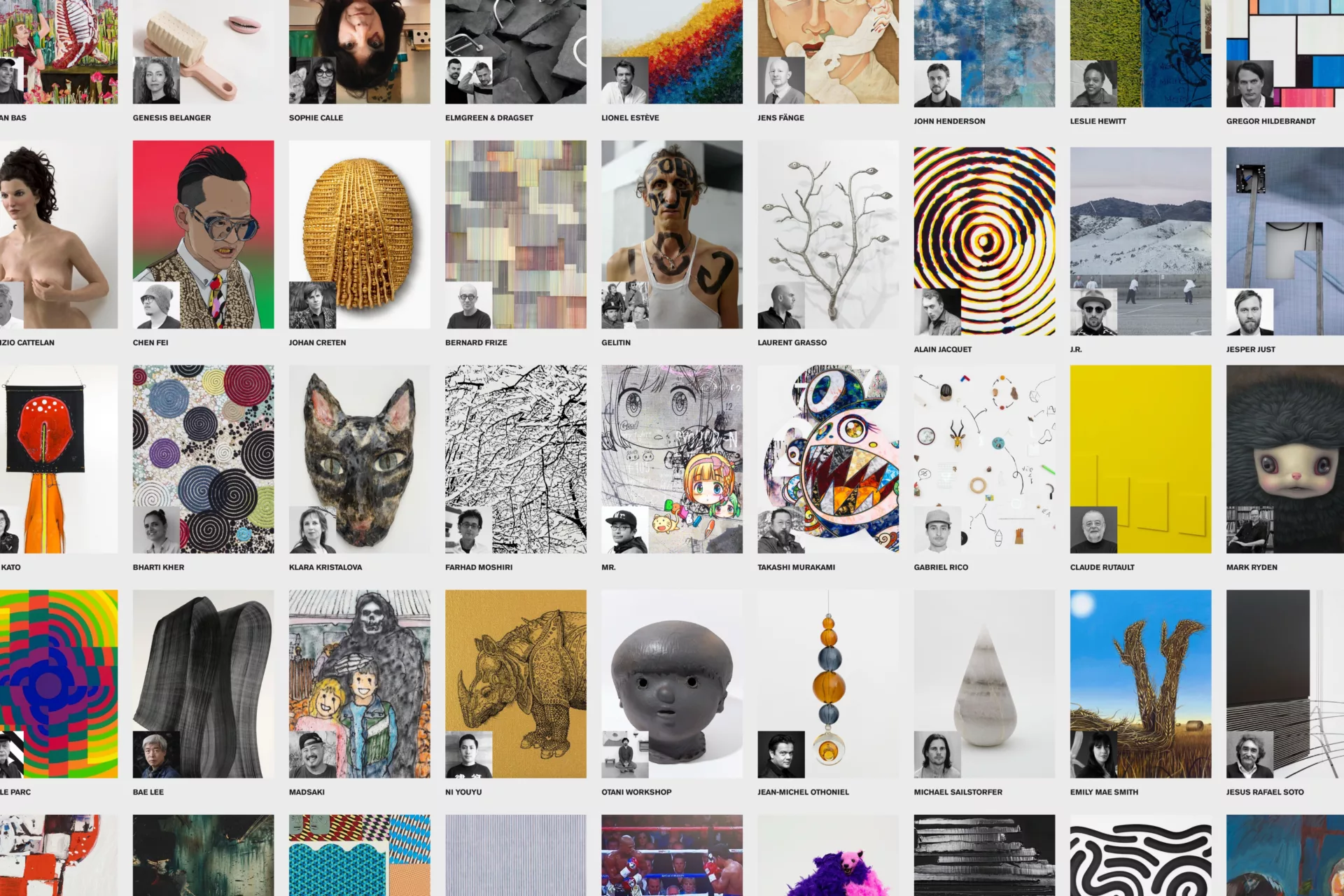Galerie Perrotin — Design de l’e-shop