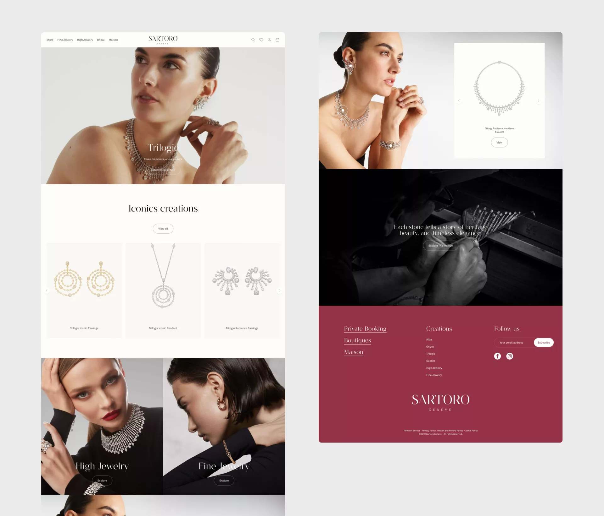 Sartoro — Design de l’e-shop