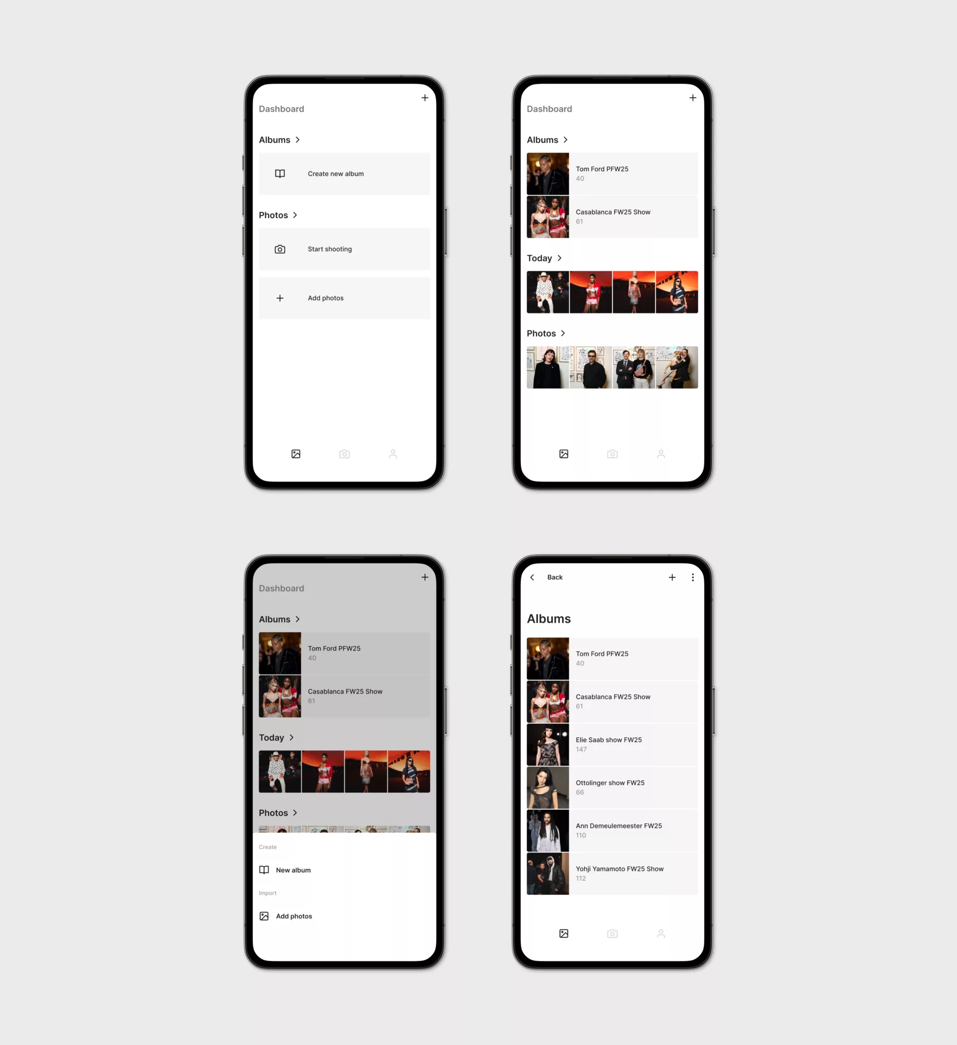 Saywho App Photo — Design de l’app