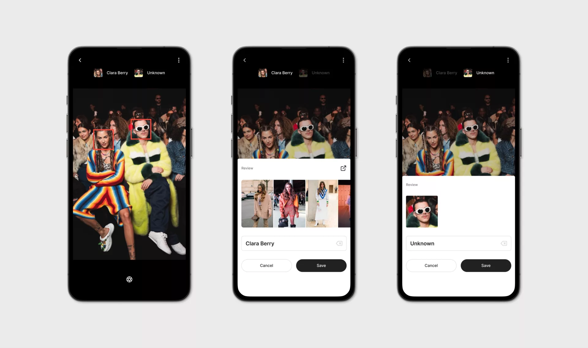 Saywho App Photo — Design de l’app