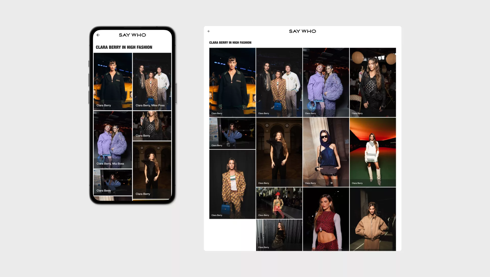 Saywho Search AI — Conception et design