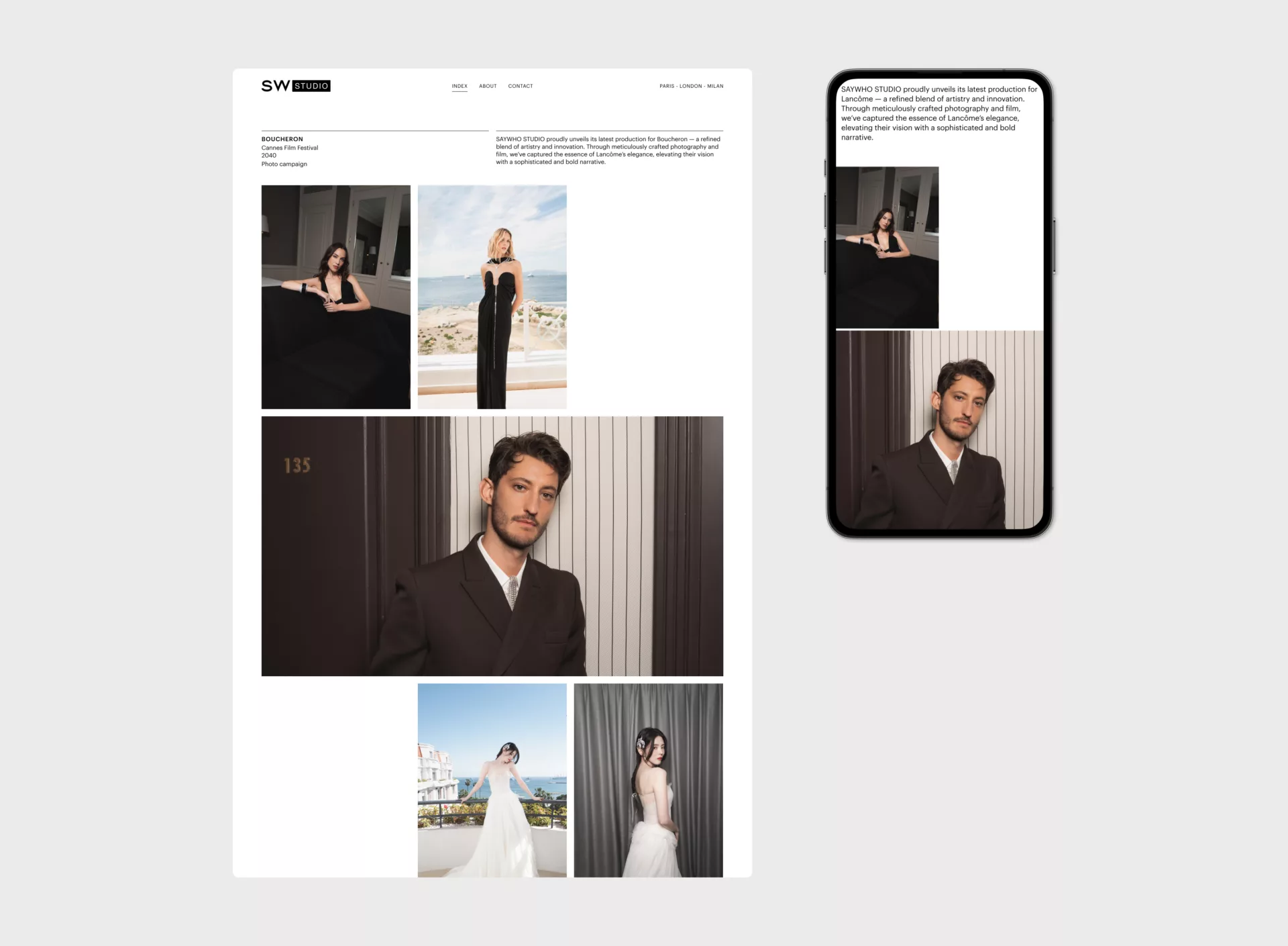 Saywho Studio — Design et code