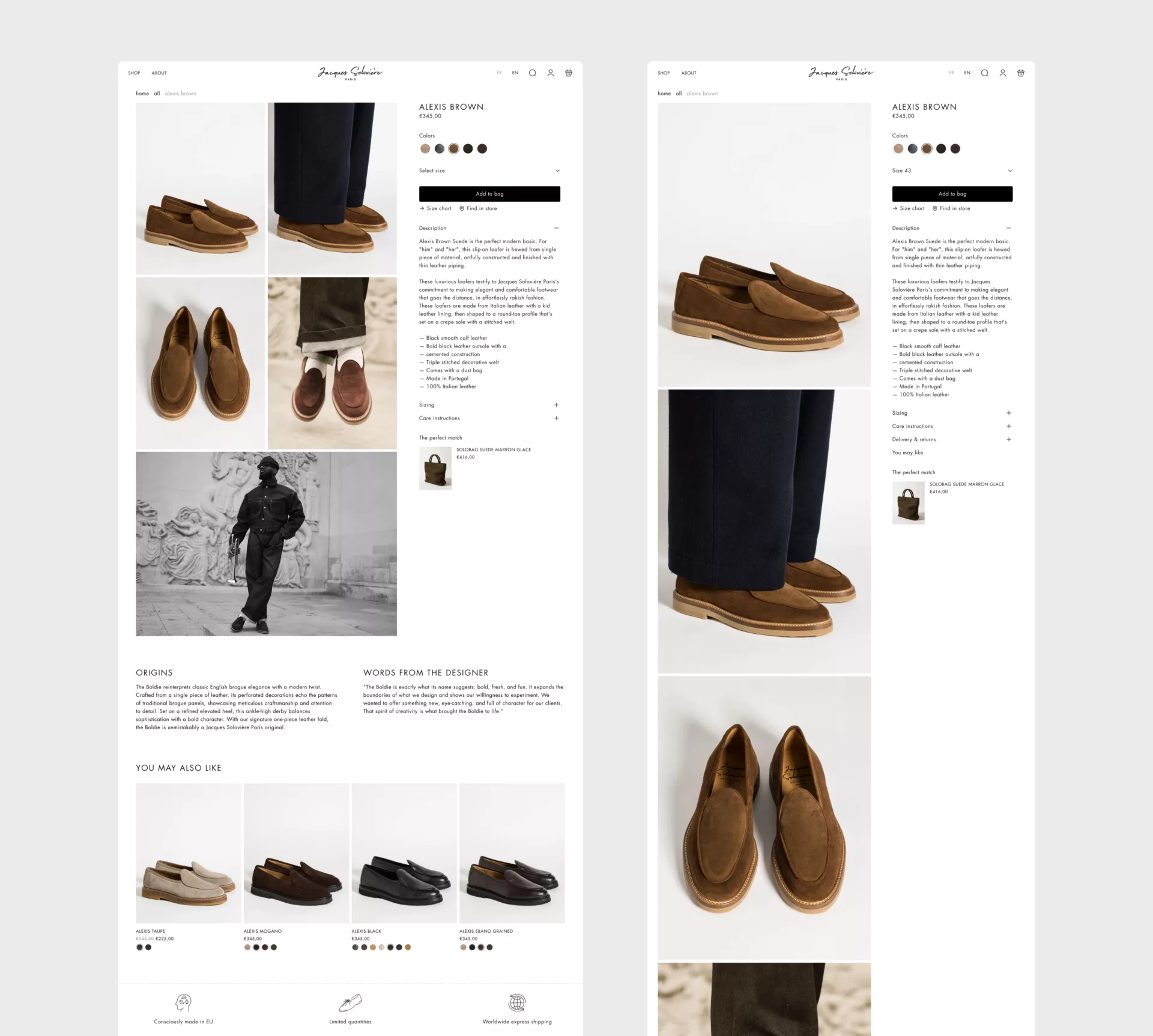 Soloviere Paris — Shopify sur-mesure