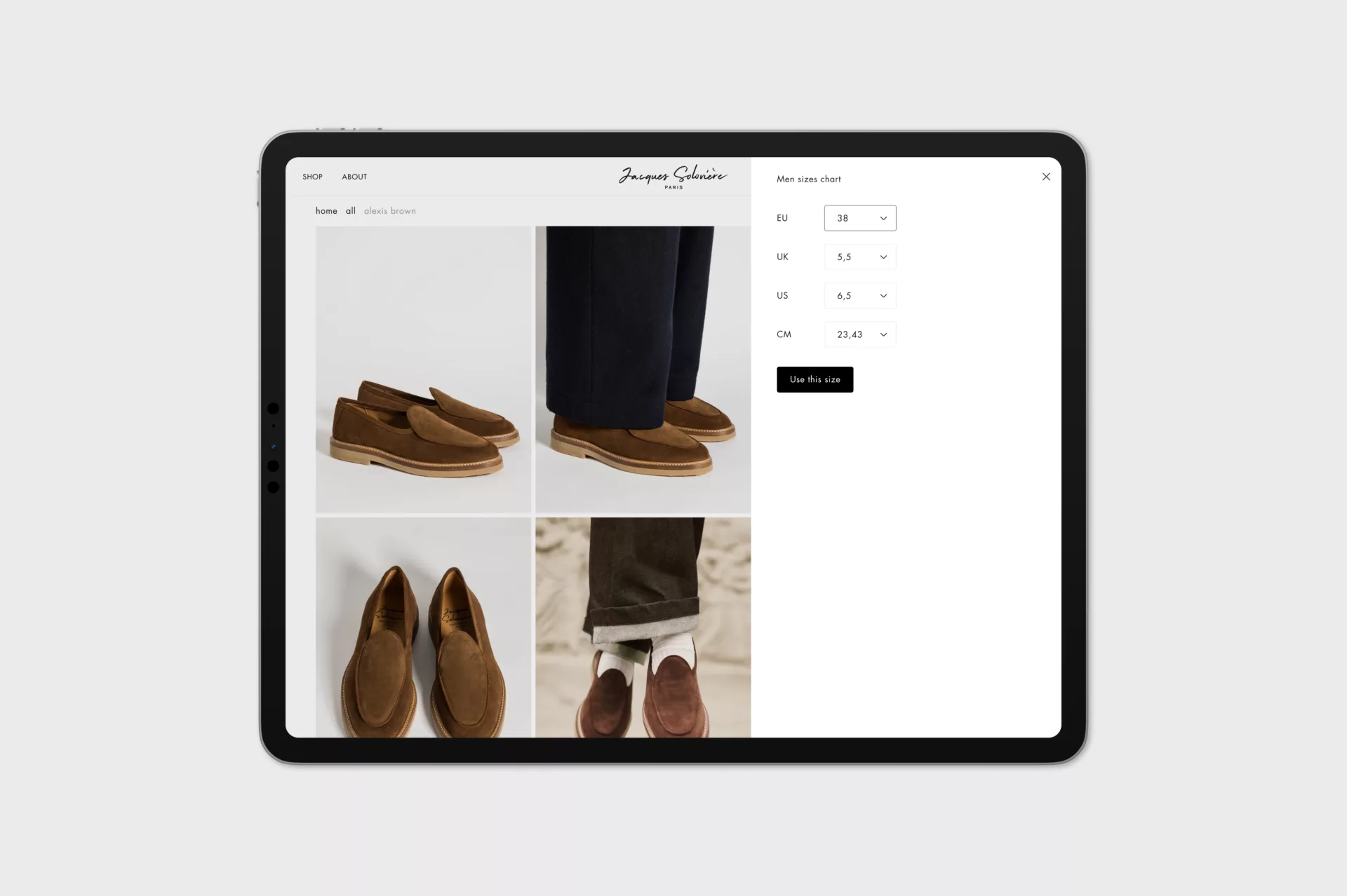 Soloviere Paris — Shopify sur-mesure