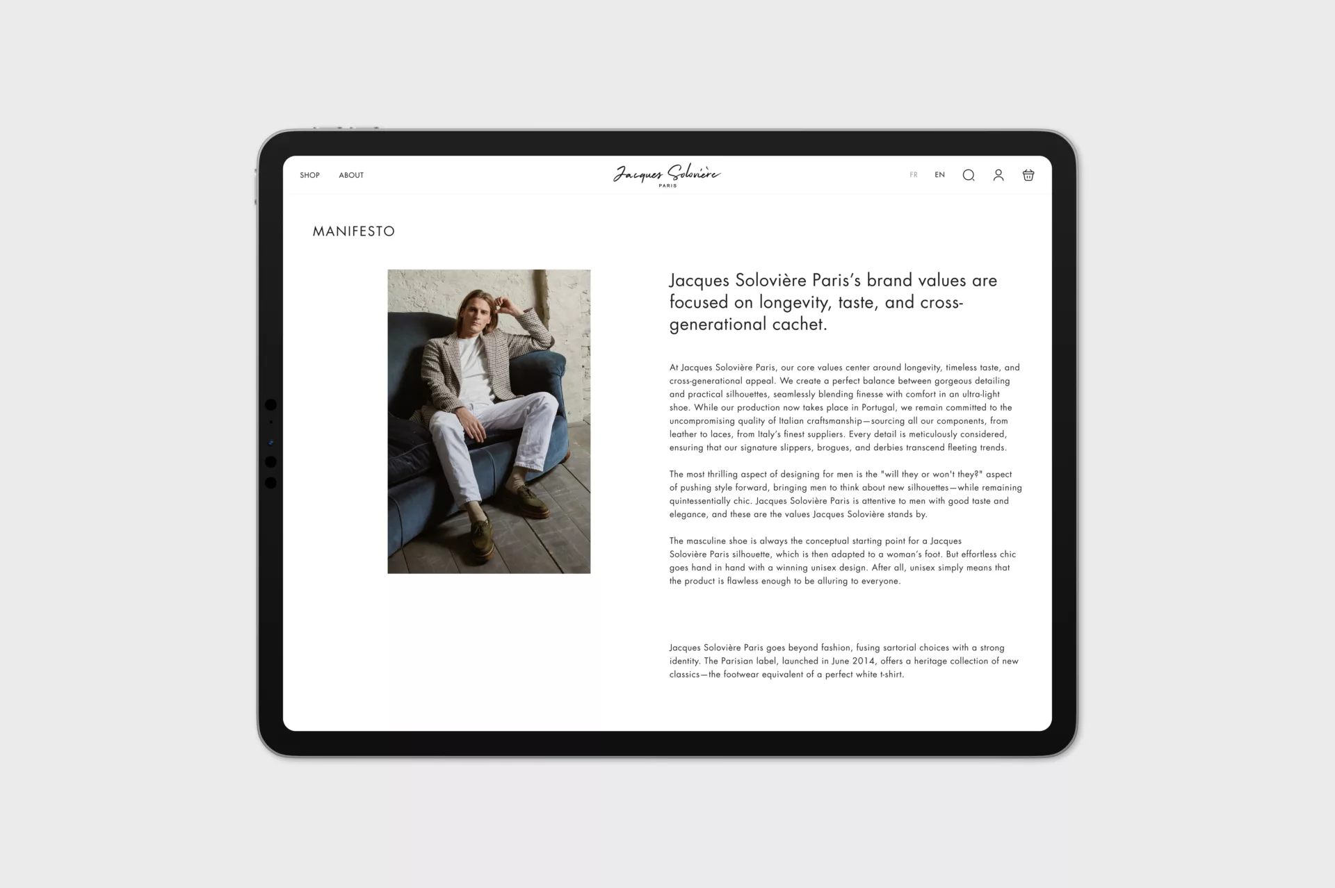 Soloviere Paris — Shopify sur-mesure
