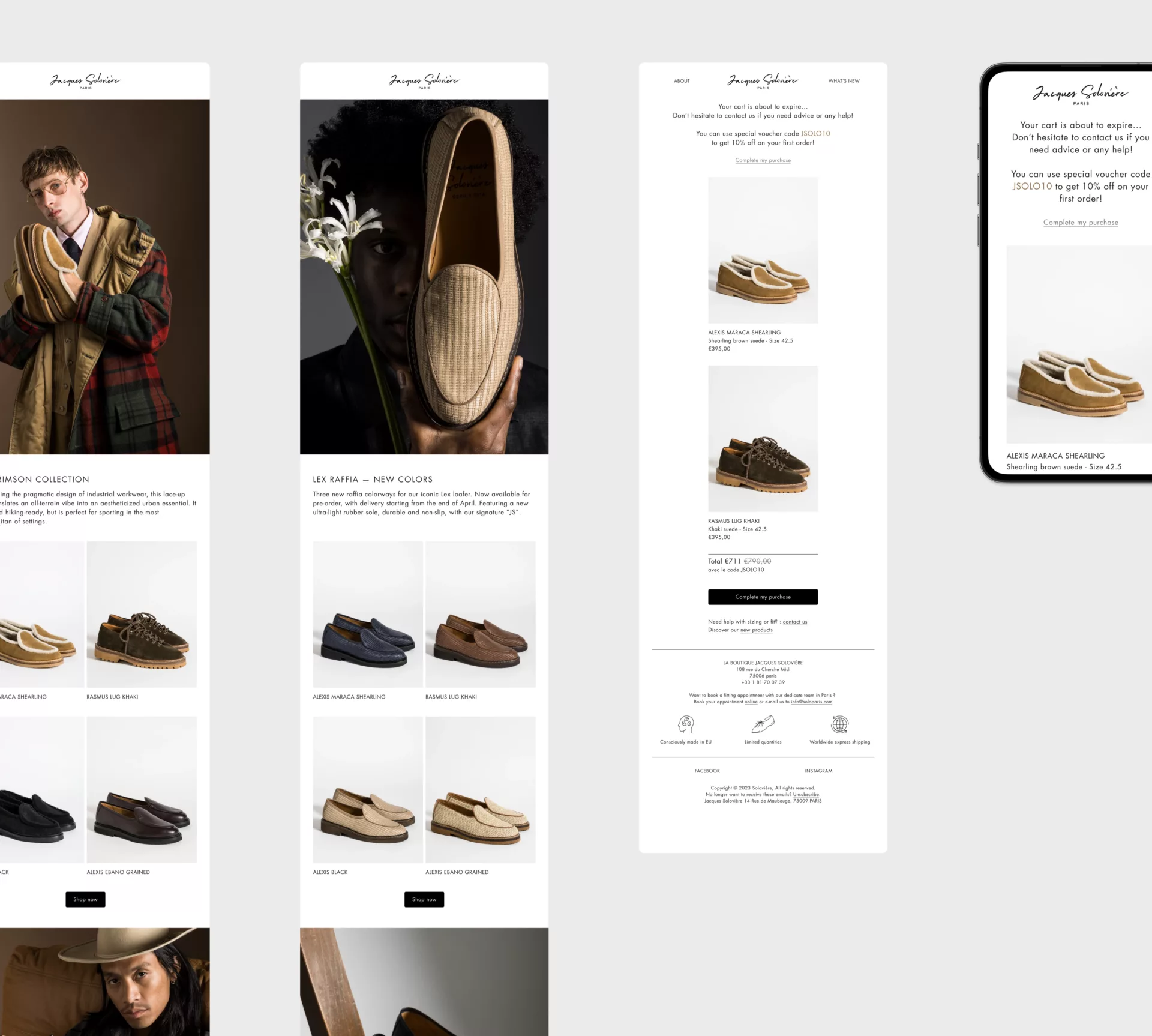 Soloviere Paris — Shopify sur-mesure