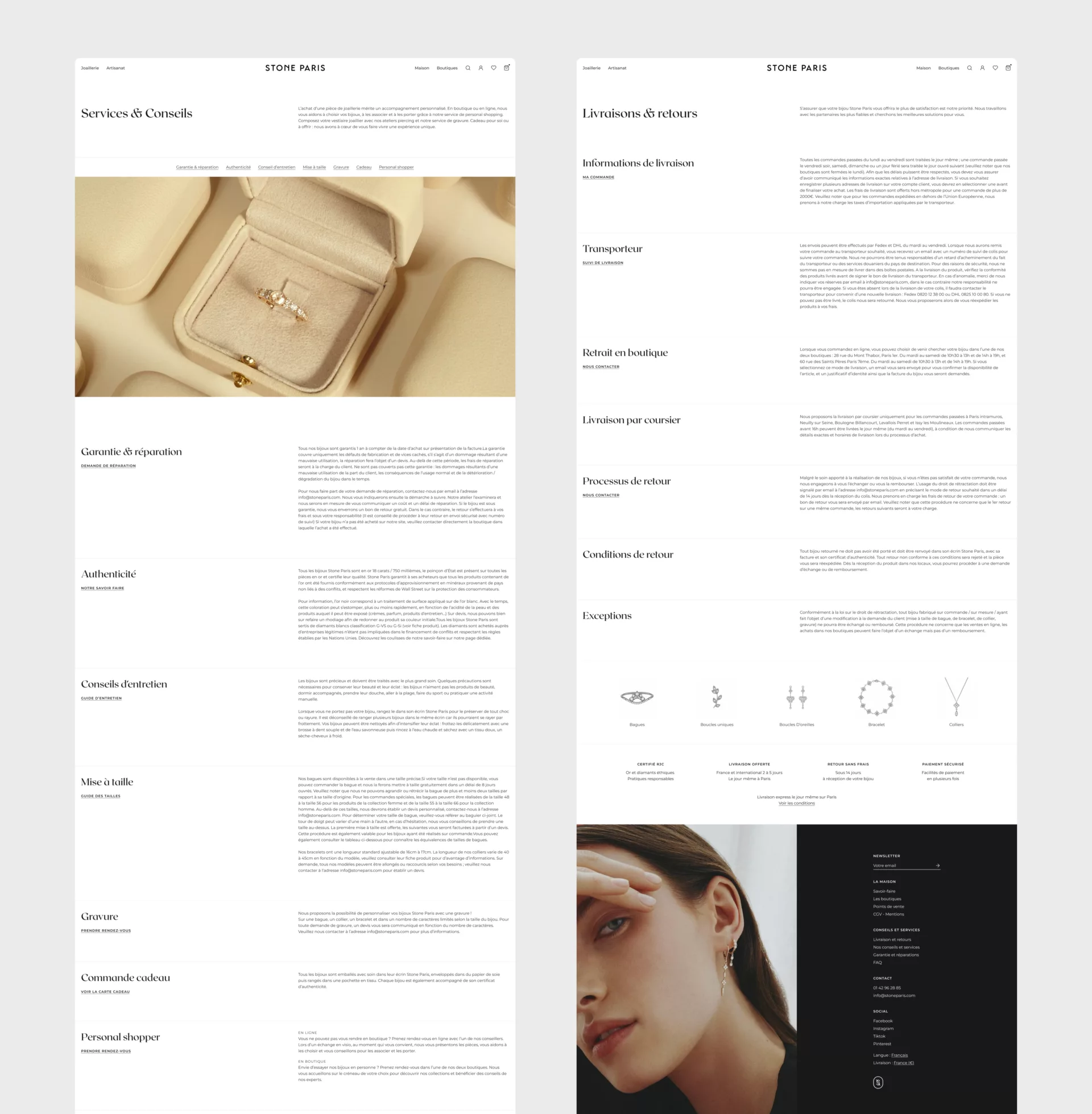 Stone Paris — Shopify sur-mesure