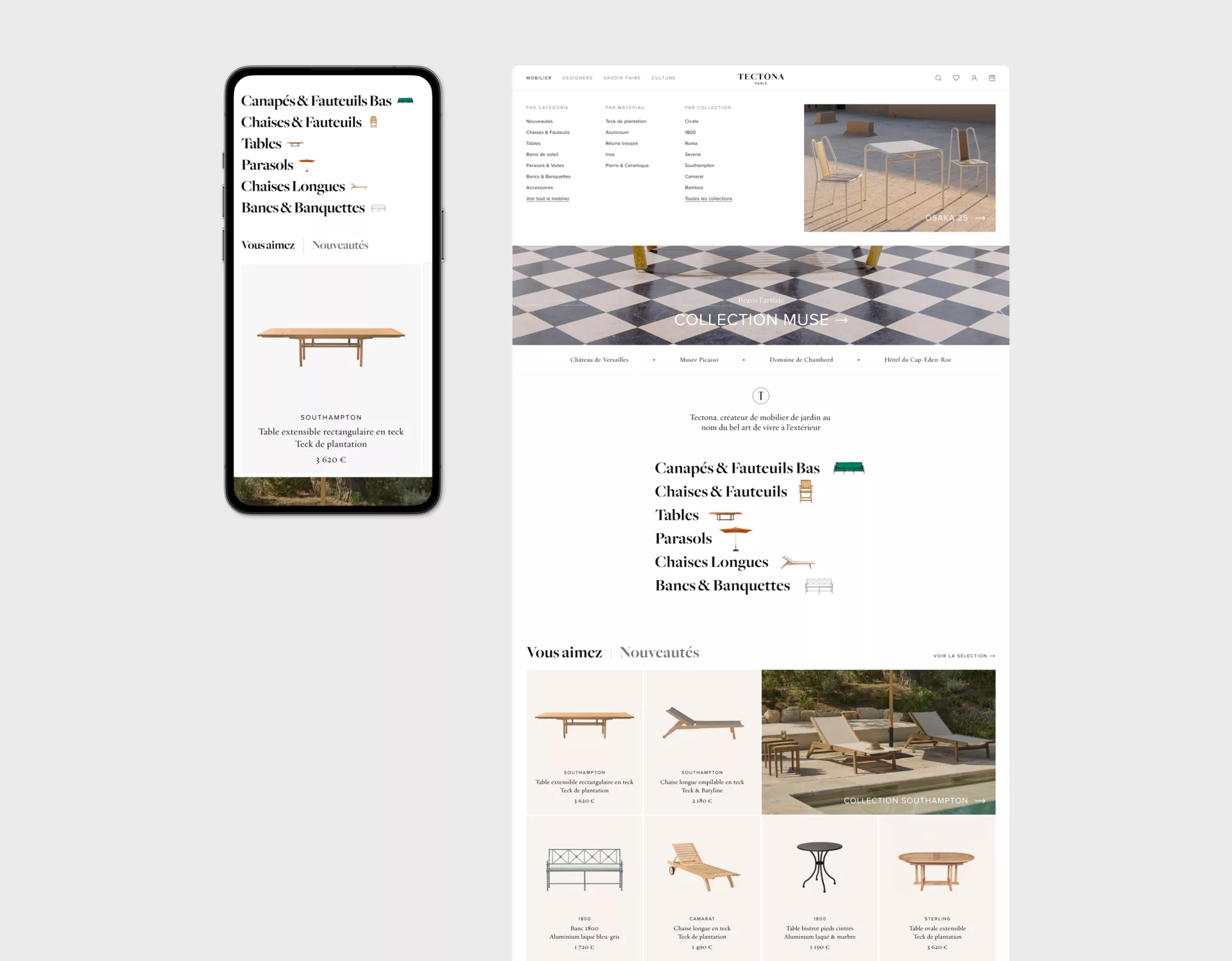Tectona — Design de l’e-shop