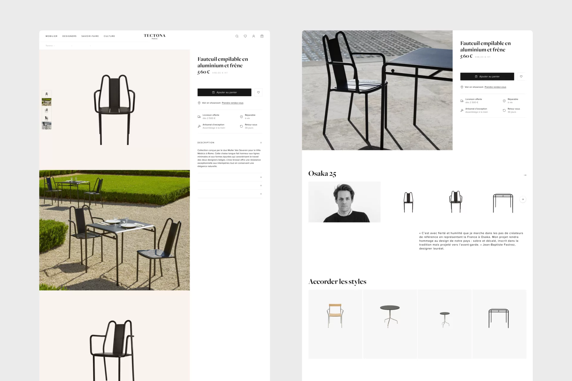 Tectona — Design de l’e-shop