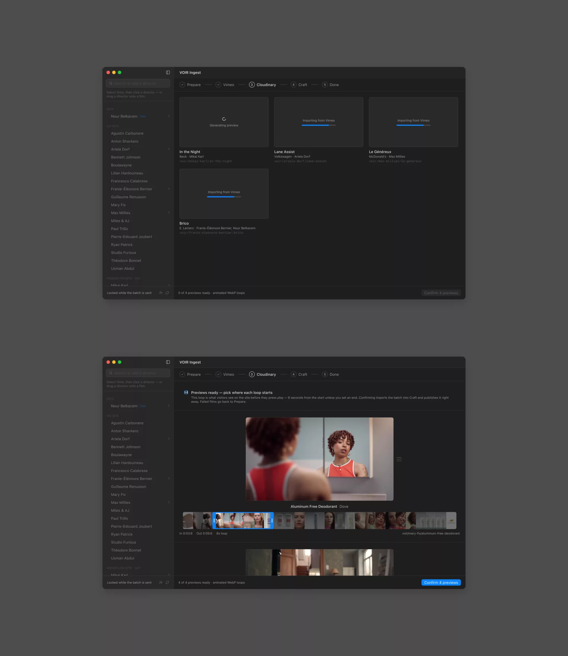 Voir Ingest — Design et code