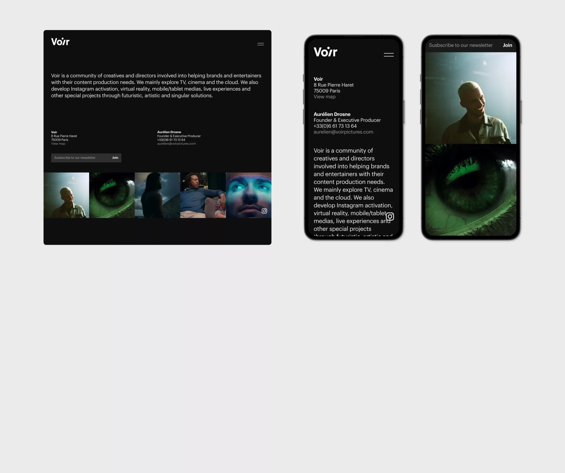 Voir Pictures V1 — Design et code